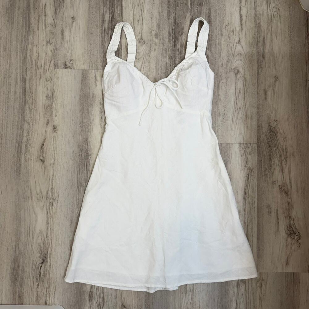 Abercrombie & Fitch White Linen Dress Size Small Tall